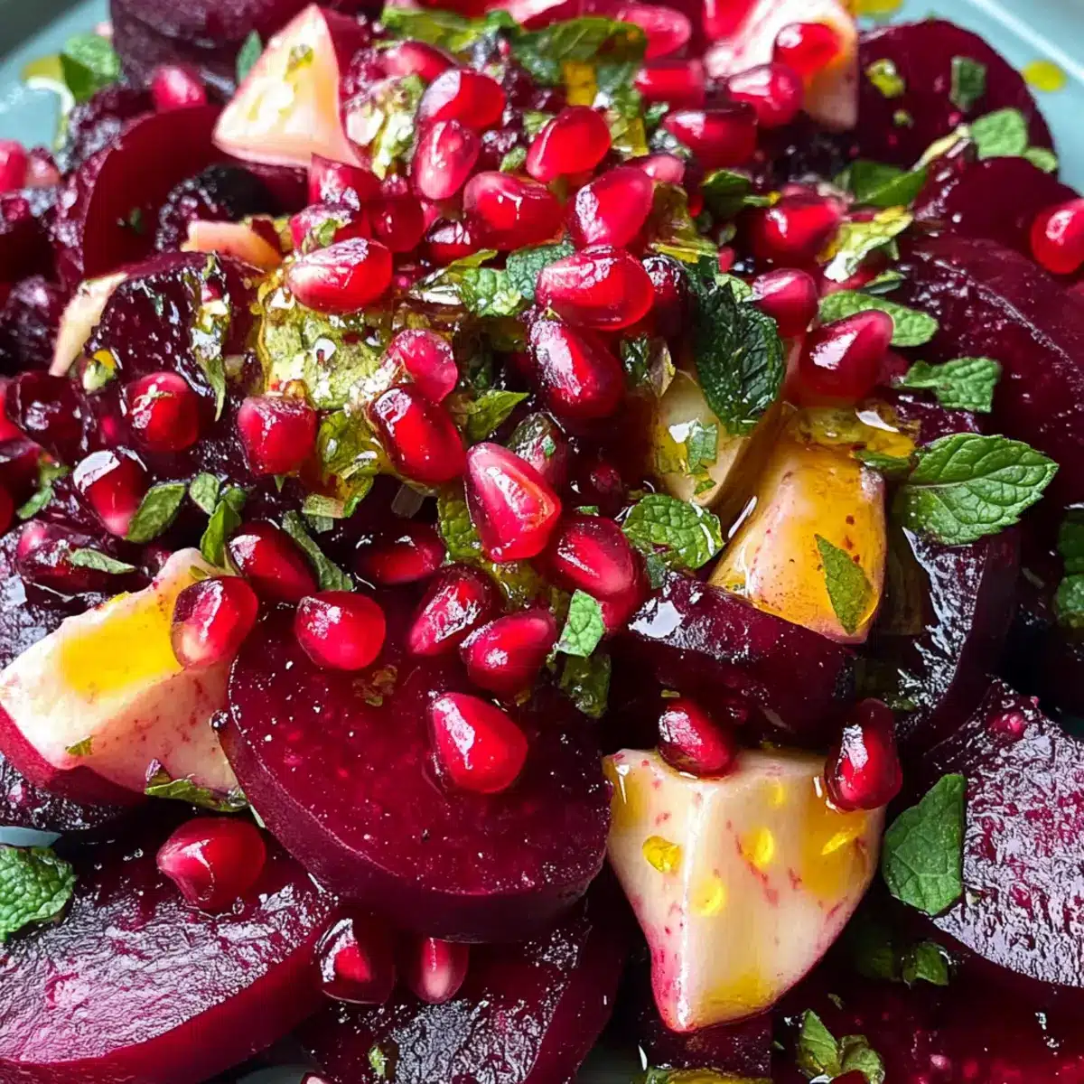 Rote Bete und Granatapfel