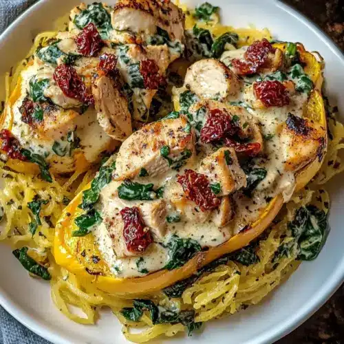 Hühnchen Spaghetti Kürbis