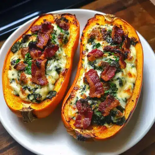 gefüllter Butternusskürbis