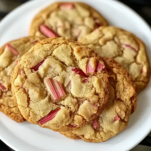 Brauner Zucker Rhabarber Kekse