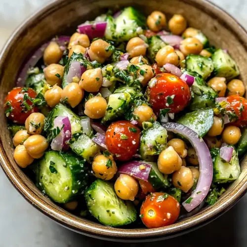 Kichererbsen-Gurkensalat