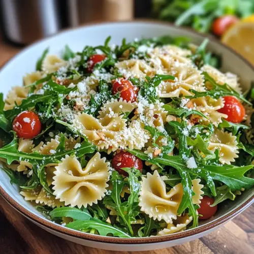 Zitronen-Rucola-Pasta-Salat