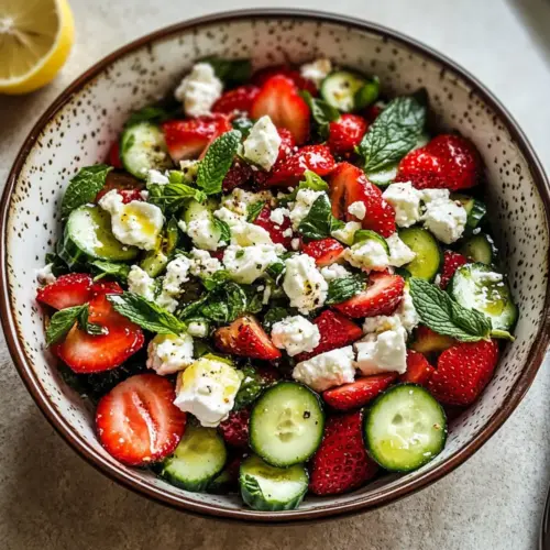 Erdbeer Gurken Salat