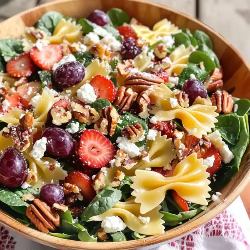 Erdbeerfeld-Pasta-Salat