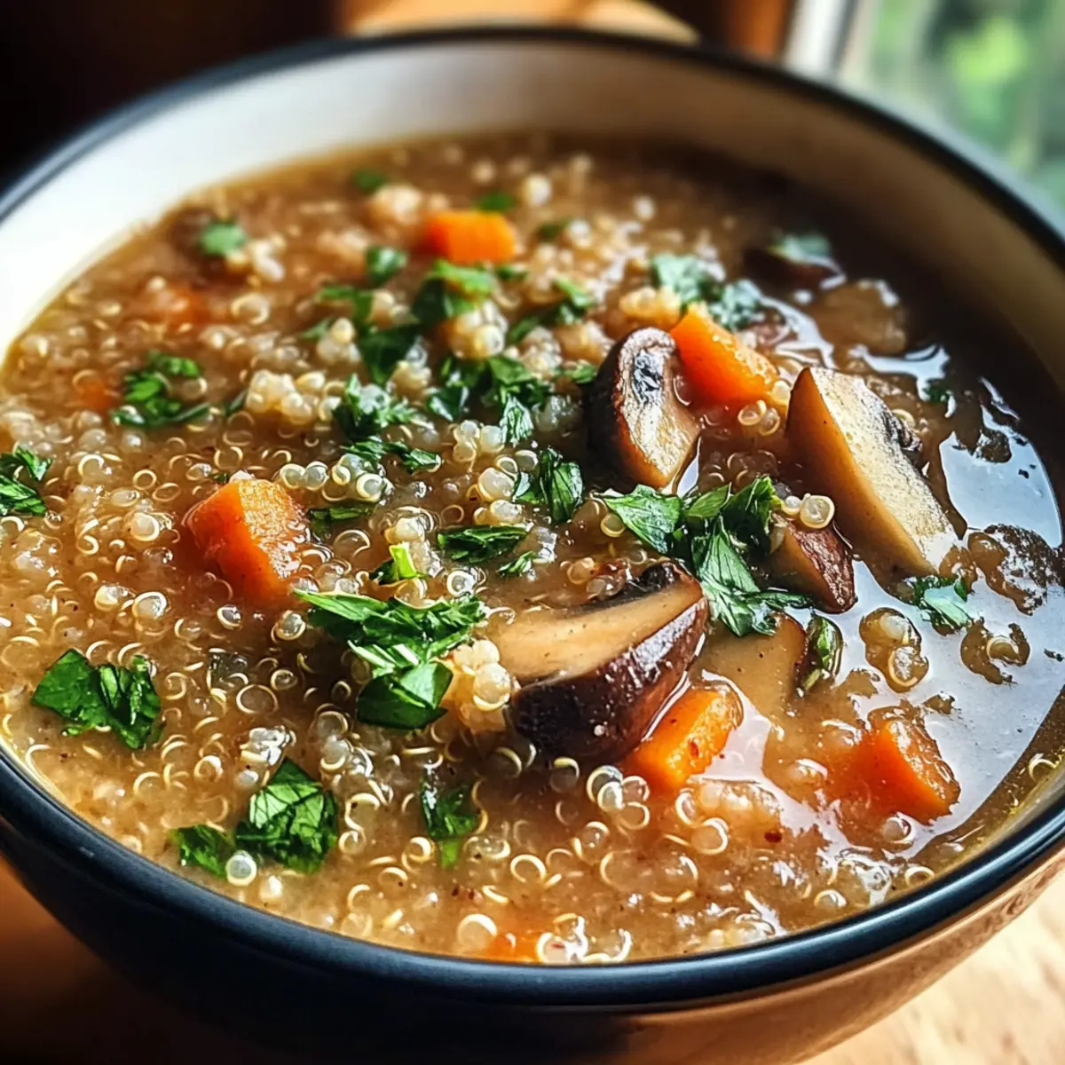 Pilz-Quinoa-Suppe