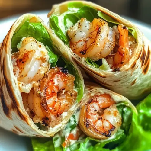 Shrimp Caesar Wraps Garnelen Caesar Wraps
