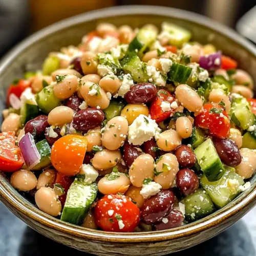 Griechischer Bohnensalat