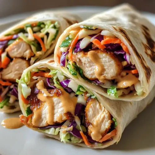 Thai-Hühnchen-Wrap