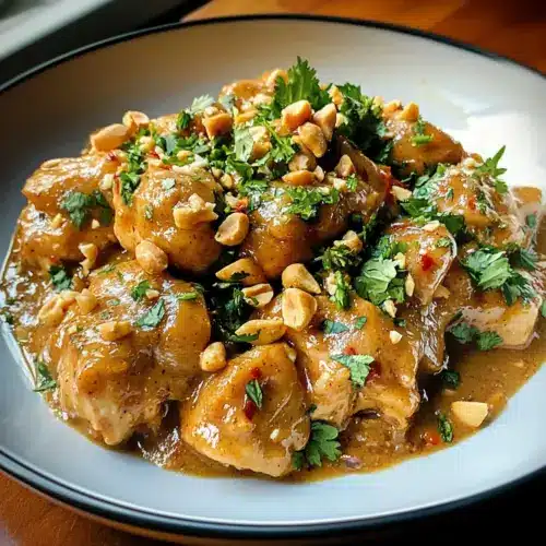 Thai Erdnuss Hähnchen